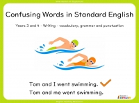 Confusing Words in Standard English - Years 3 and 4